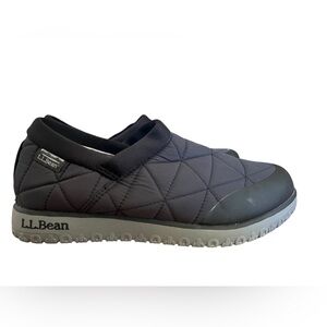 LL Bean Ultralight PrimaLoft Slip Ons‎ Warm Cozy Ripstop Nylon Black womens 10
